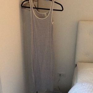 H&M Ribbed midi striped dress